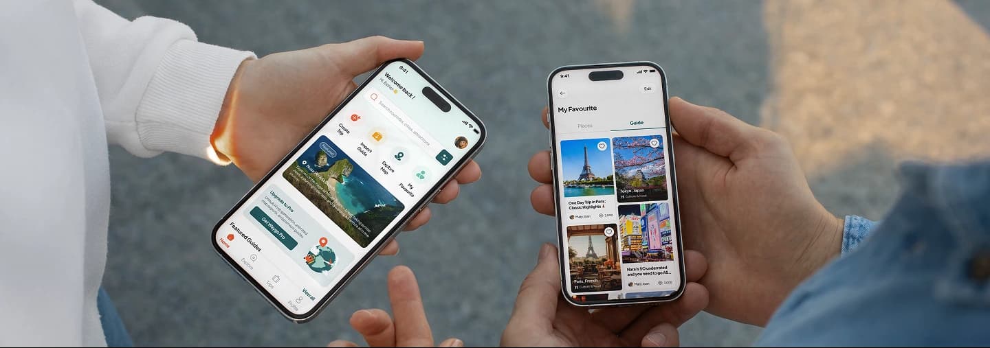 Travelers using Waygo