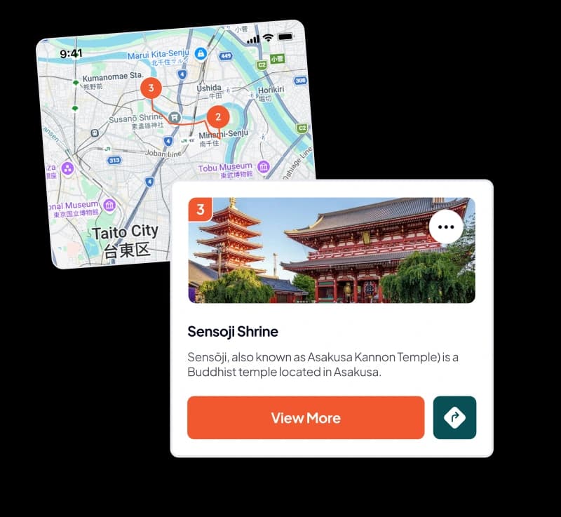 Map and manage your trip