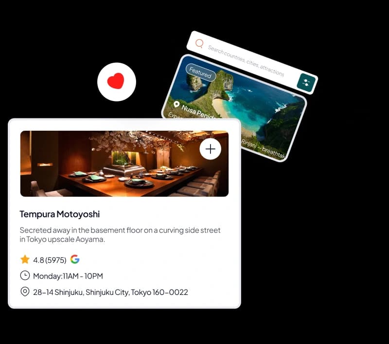 Discover destinations